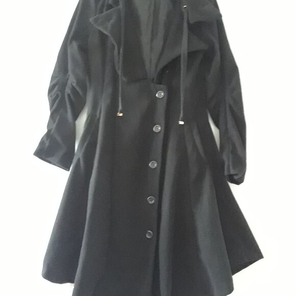 Long Princess Swing Coat With Hood - Picture 1 of 16